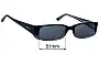 Prada VPR07M Verres de Remplacement 51mm wide 