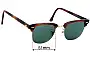 Ray-Ban B&L Clubmaster W1117 Replacement Lenses 51mm wide 