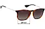 Ray-Ban RB4187 Chris Replacement Lenses 54mm wide 