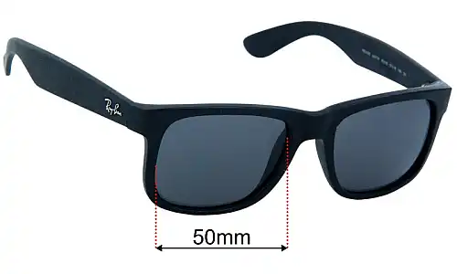 Ray-Ban RB4165 Justin Replacement Lenses 50mm wide 