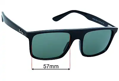 Ray-Ban RB2222 Replacement Lenses 57mm wide 