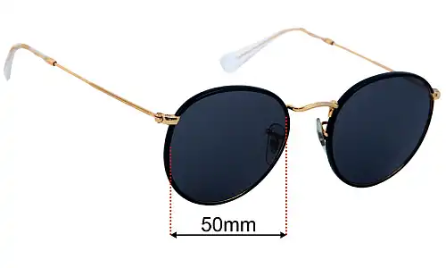 Ray-Ban RB3447-J-M Round Full Colour Replacement Lenses 50mm wide 