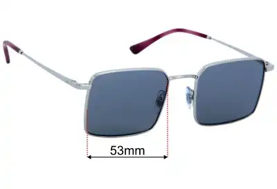 Ray-Ban RB3782 Replacement Lenses 53mm wide 