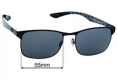 Ray-Ban RB8416 Replacement Lenses 55mm wide 