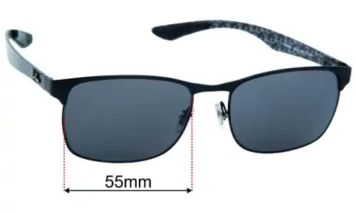Ray-Ban RB8416 Replacement Lenses 55mm wide 
