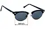 Ray-Ban B&L W1263 Clubmaster Oval Replacement Lenses 54mm wide 