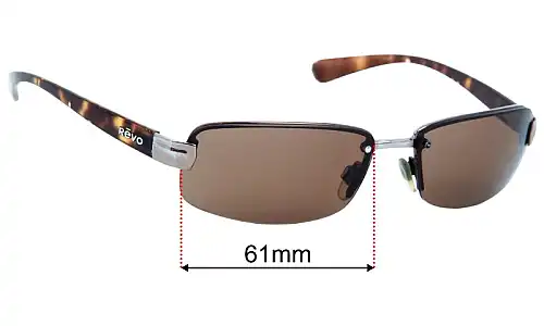 Revo 3056 Replacement Lenses 61mm wide 
