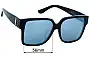 Sunglass Fix Replacement Lenses for Saint Laurent  SLM9/F  - 56mm Wide 