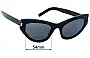 Saint Laurent  SL 215 Grace Replacement Lenses 54mm wide 