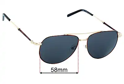 Salvatore Ferragamo SF226S Replacement Lenses 58mm wide 