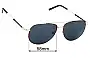 Sunglass Fix Ersatzgläser für Salvatore Ferragamo SF226S - 58mm Wide 