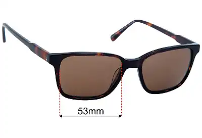 Specsavers Chesterman Sun Rx Replacement Lenses 53mm wide 