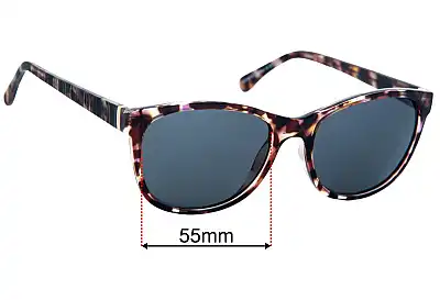 Specsavers Eden Sun Rx Replacement Lenses 55mm wide 