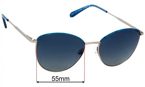 Specsavers Fernanda Replacement Lenses 55mm wide 