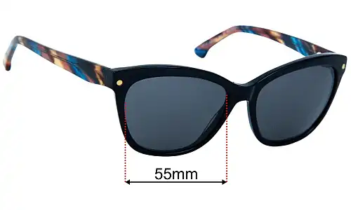 Specsavers Mauritius Sun Rx Replacement Sunglass Lenses - 55mm  