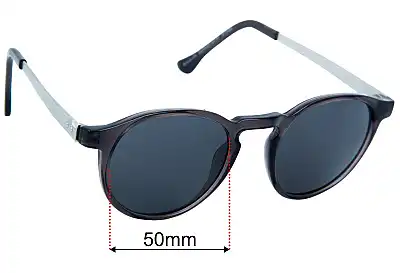 Specsavers Southwold Sun Rx Replacement Lenses 50mm wide 
