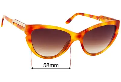 Stella McCartney SM4033 Replacement Sunglass Lenses - 58mm Wide 