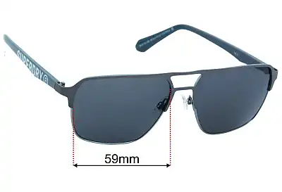 Superdry SD Sun Rx 07 Lentes de Repuesto 59mm wide 