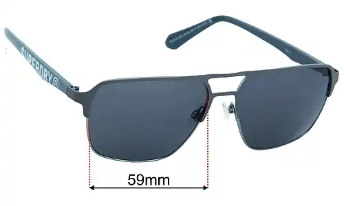 Superdry SD Sun Rx 07 Lentes de Repuesto 59mm wide 