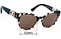 Sunglass Fix Replacement Lenses for Valentino VA 3043 - 52mm Wide 