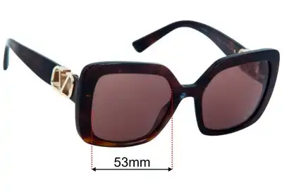 Valentino VA4065 Replacement Lenses 53mm wide 