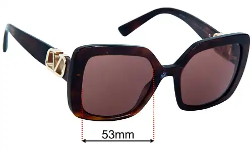 Valentino VA4065 Replacement Lenses 53mm wide 