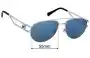 Versace MOD 1269 Replacement Lenses 55mm wide 
