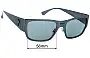 Versace MOD 226 Replacement Sunglass Lenses - 56mm Wide  