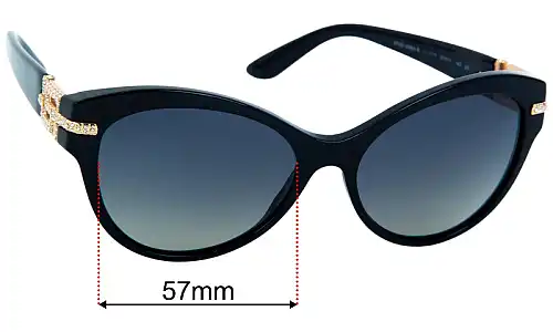 Versace MOD 4283-B Replacement Lenses 57mm wide 