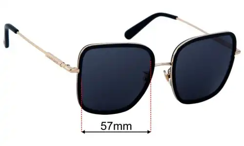 Versace MOD 2247-D Replacement Lenses 57mm wide 