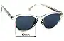 Sunglass Fix Lentes de Repuesto para WMP Eyewear Birdie - 49mm Wide 