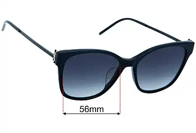Yves Saint Laurent SLM48S/K Lentes de Repuesto 56mm wide 