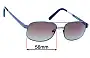 Sunglass Fix Lentes de Repuesto para Coast Eyewear 509 - 56mm Wide 
