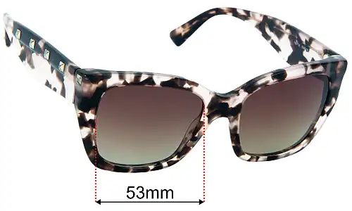 Valentino VA4048 Replacement Lenses 53mm wide 