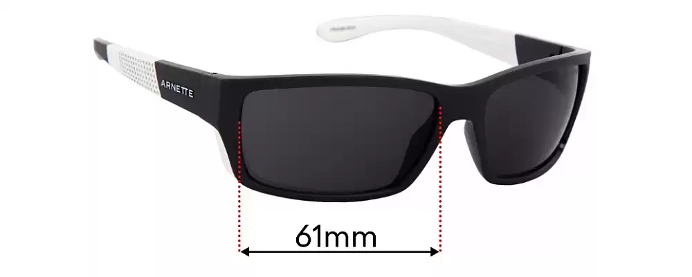 Sunglass Fix Replacement Lenses for Arnette Frambuesa  AN4336 - 52mm Wide