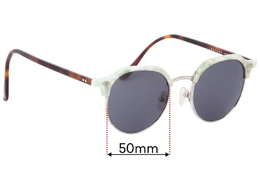 Sunglass Fix Replacement Lenses for Bailey Nelson Maison - 50mm Wide Sunglass Fix Replacement Lenses for Bailey Nelson Maison - 50mm Wide