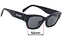 Sunglass Fix Ersatzgläser für Celine CL 40197U - 54mm Wide 