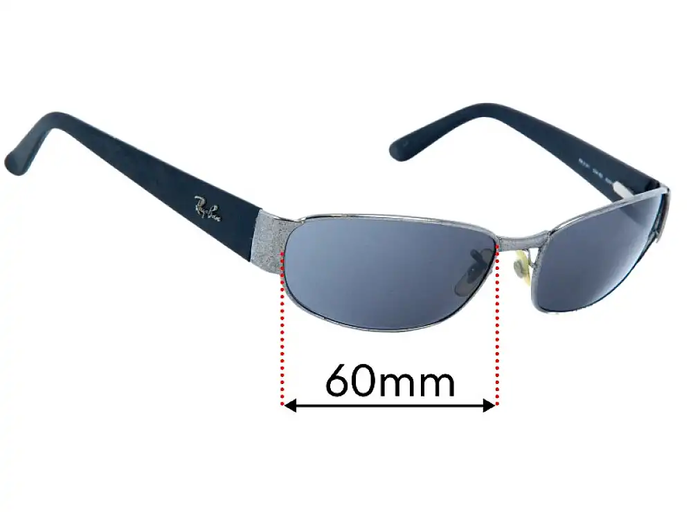 Sunglass Fix Replacement Lenses for Ray-Ban RB3141 - 60mm Wide