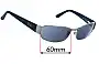 Sunglass Fix Replacement Lenses for Ray-Ban RB3141 - 60mm Wide 