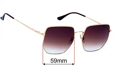 Ray-Ban RB3764D Cny Edition Replacement Lenses 59mm wide 