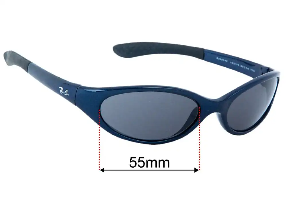Sunglass Fix Ersatzgläser für Ray-Ban RJ 9001S - 55mm Wide