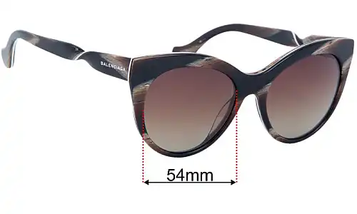Balenciaga BA 51 Ersatzlinsen 54mm wide 