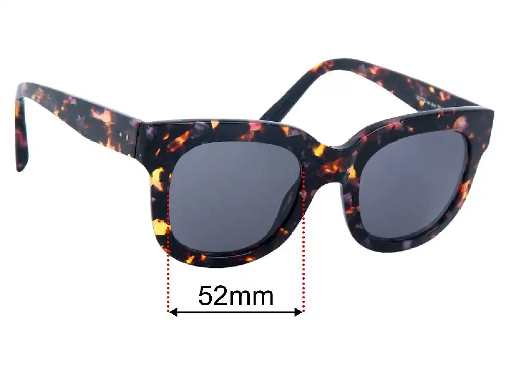 Sunglass Fix Replacement Lenses for Bailey Nelson Mim - 52mm Wide