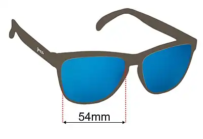 Goodr Astral Projection Road Trip Replacement Lenses 54mm wide 