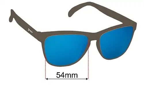 Goodr Astral Projection Road Trip Replacement Lenses 54mm wide 