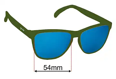 Goodr Death By Tarot Reading Replacement Lenses 54mm wide 