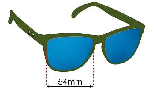 Goodr Death By Tarot Reading Replacement Lenses 54mm wide 