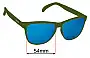 Sunglass Fix Replacement Lenses for Goodr Death By Tarot Reading - 54mm Wide 