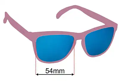 Goodr Don't Tab Shame Me Replacement Lenses 54mm wide 