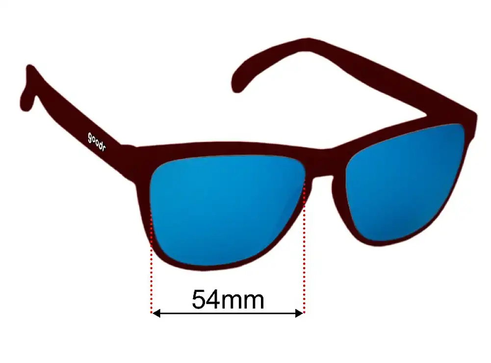 Sunglass Fix Lentes de Repuesto para Goodr Masters of the Macabre - 54mm Wide
